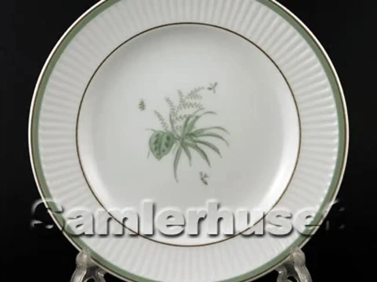 Billede 1 - Grøn Melodi Kagetallerken 15 cm.