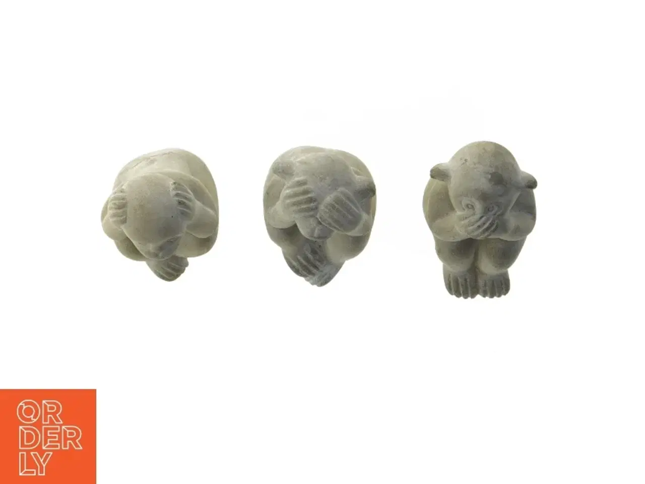 Billede 3 - Tre vise abe-figurer i sten fra Villa Collection (str. 14 cm)
