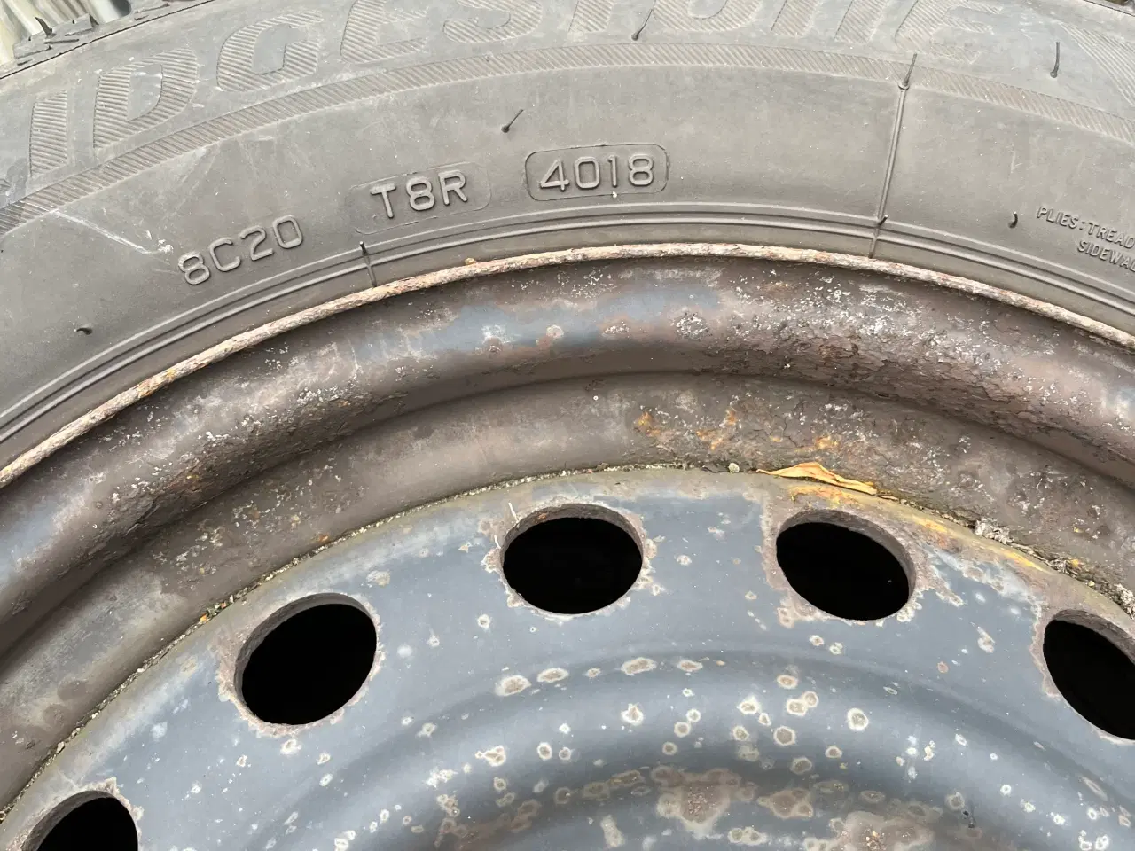 Billede 7 - Vinterdæk på stålfælge med Tpms ventiler