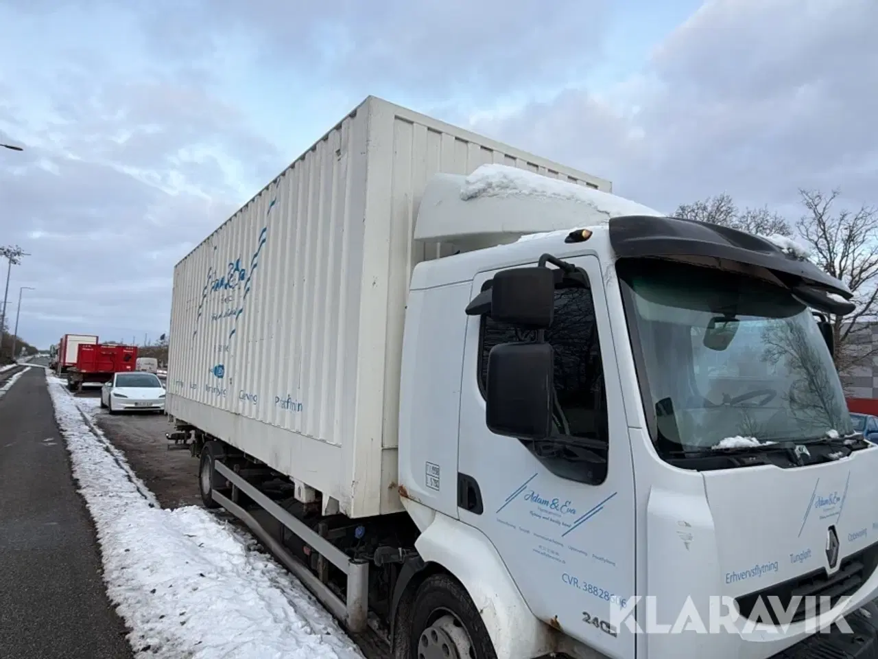 Billede 9 - Lastbil Renault Midlum med lift og skiftelads container