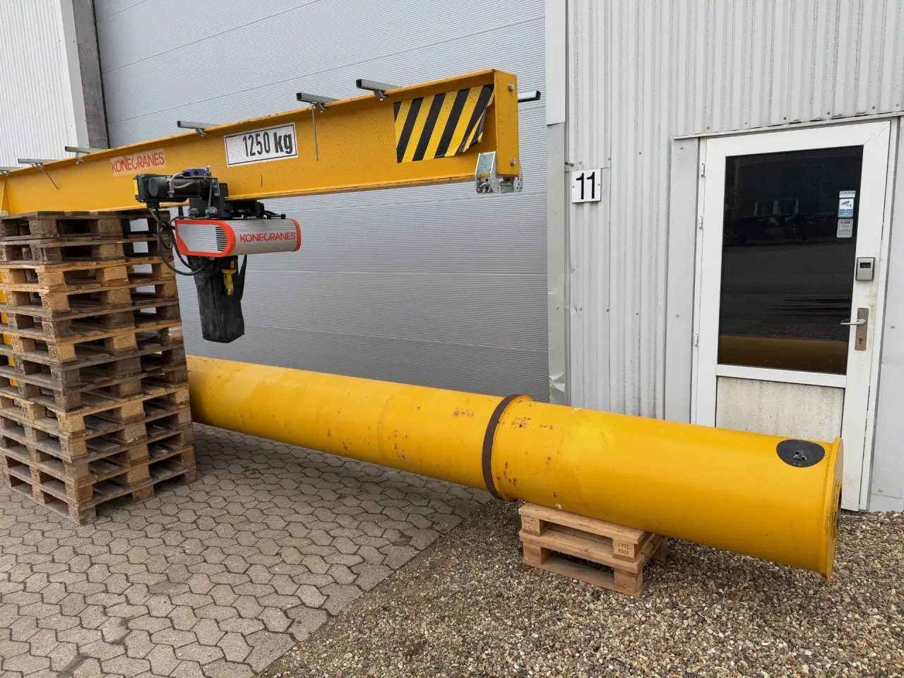 Billede 3 - Søjlesvingkran. 1250 kg. Udlæg 500 cm Højde 750 cm