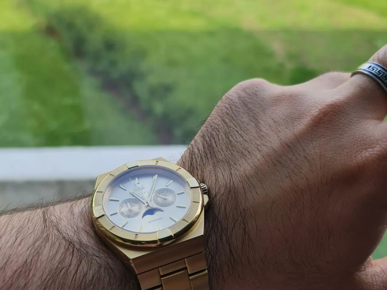 Billede 2 - Scorpion Herreur i Guld Design m. Moonphase & Dato
