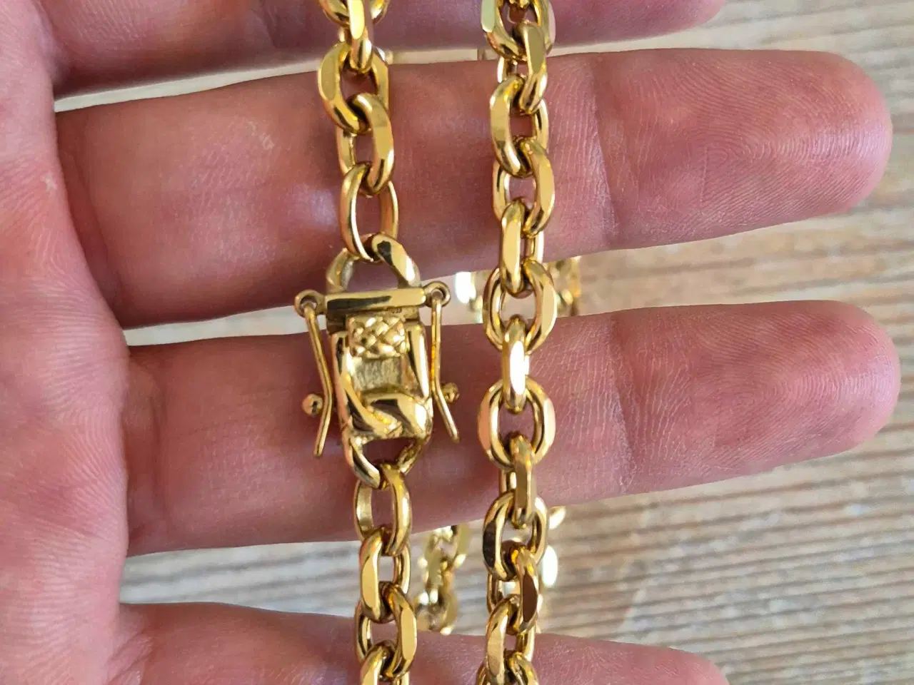 Billede 4 - 6mm ankerkæde med kasselås 