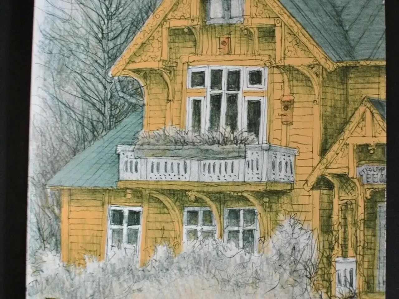 Billede 1 - laura og det gule hus - 24 vinterhistorier, af ib 