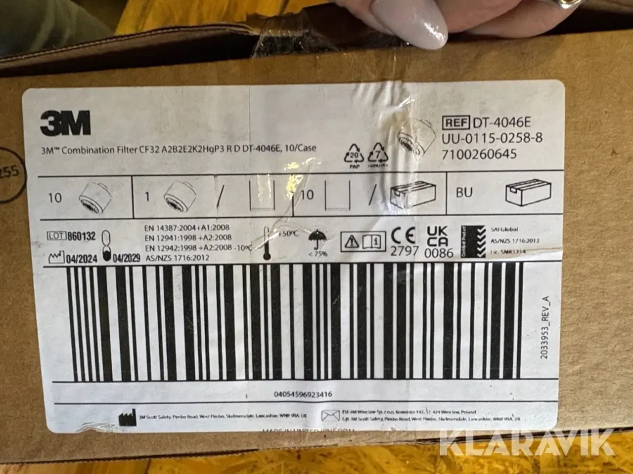 Billede 7 - Støvfiltre til ansigtsmasker 3M - 36 styks