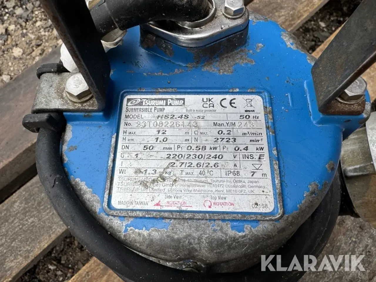 Billede 5 - Dykpumpe Tsurumi HS24S-52
