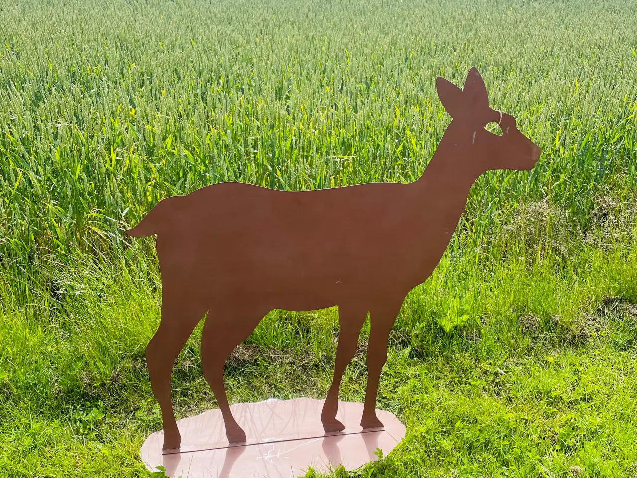 Billede 1 - Havefigur i rustlook bambi