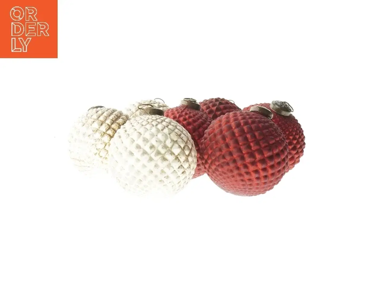 Billede 1 - Store Julekugler i glas, 6 stk. (str. Ø 10 cm)