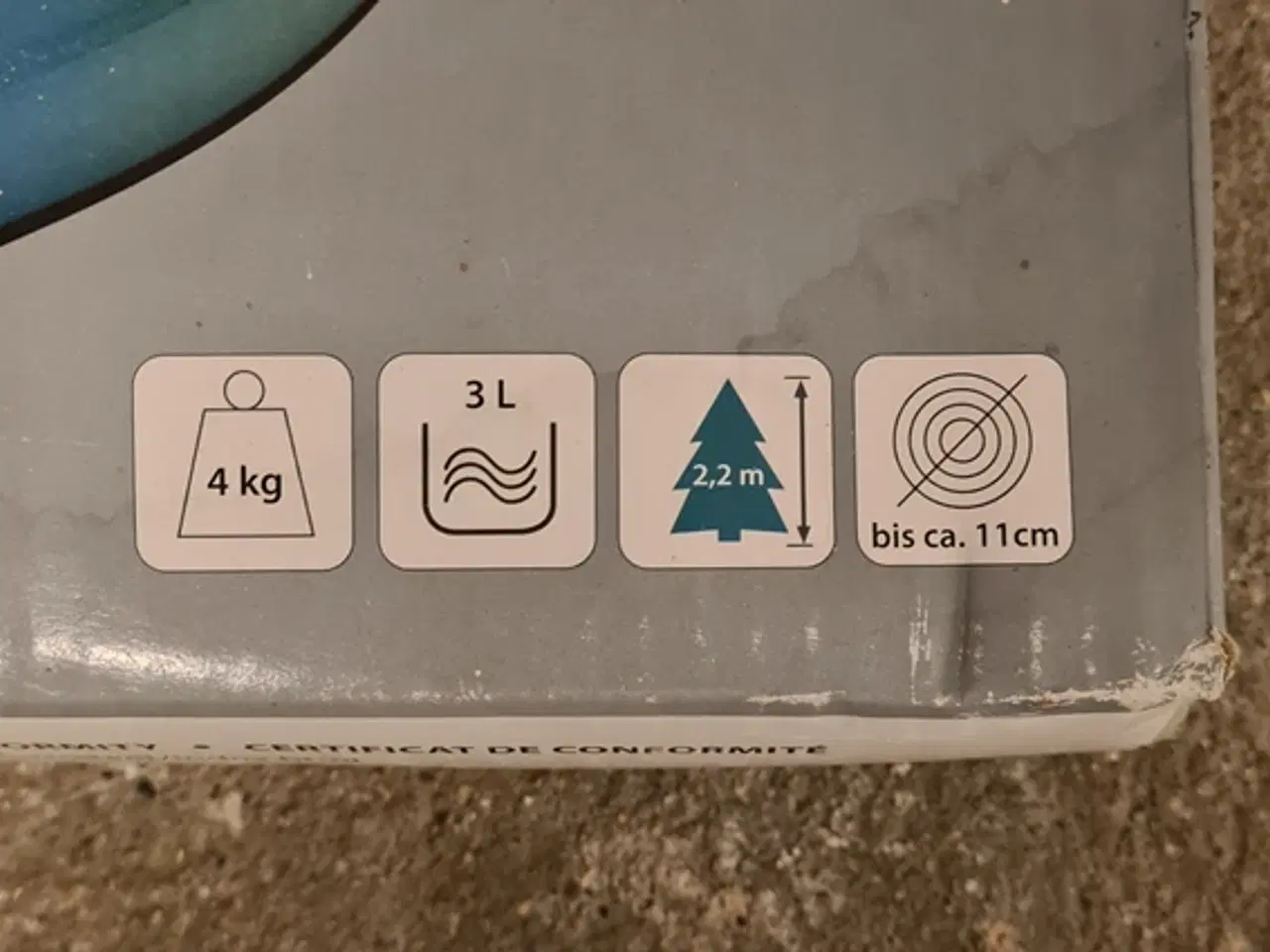 Billede 5 - Juletræsfod med sand. 4 kg.