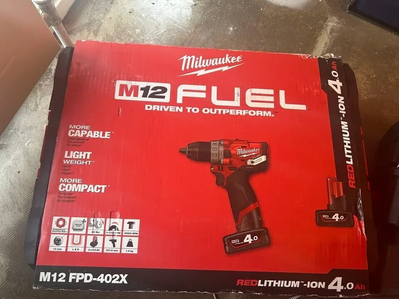 Billede 2 - Milwaukee skruemaskine M12 FPD-402X