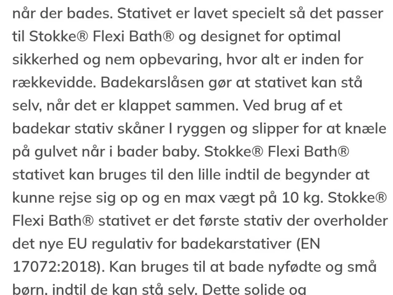 Billede 4 - Stokke Flexi bad og Flexi bade stativ