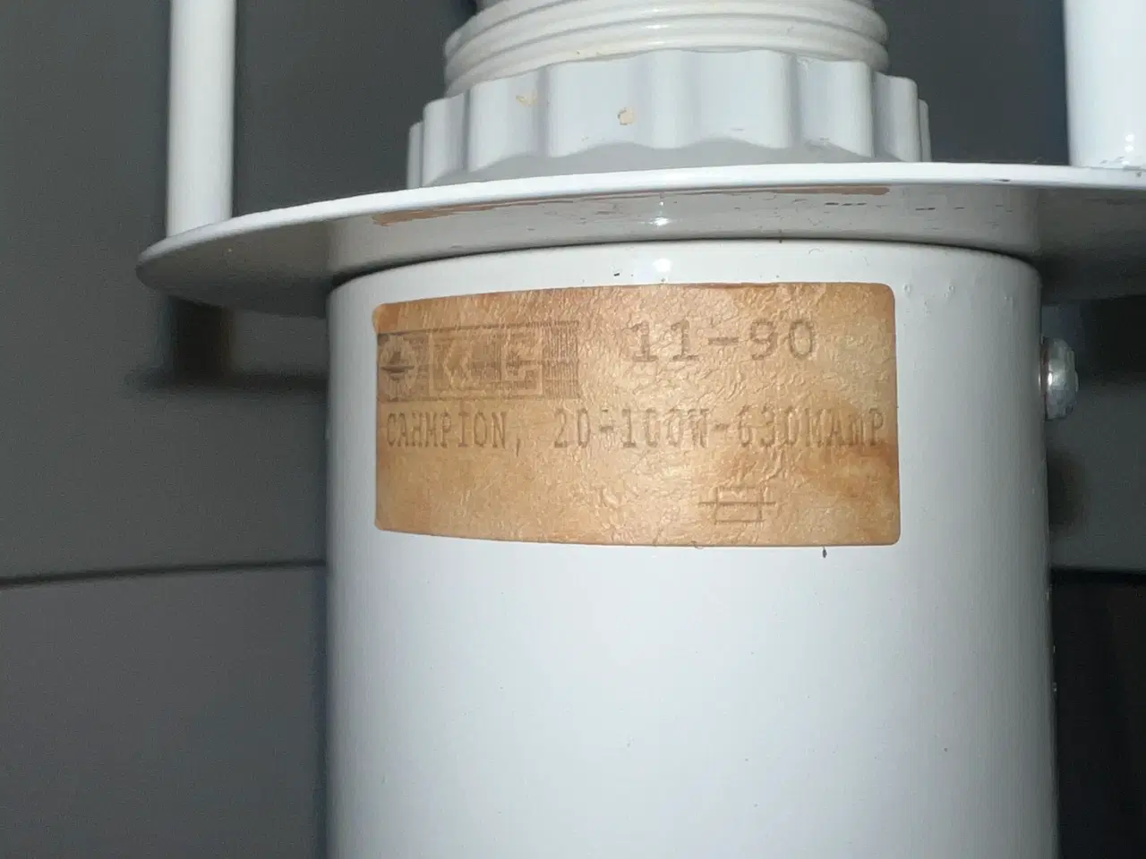 Billede 3 - Retro hvid gulvlampe i “mushroom”-stil (Chromton, 