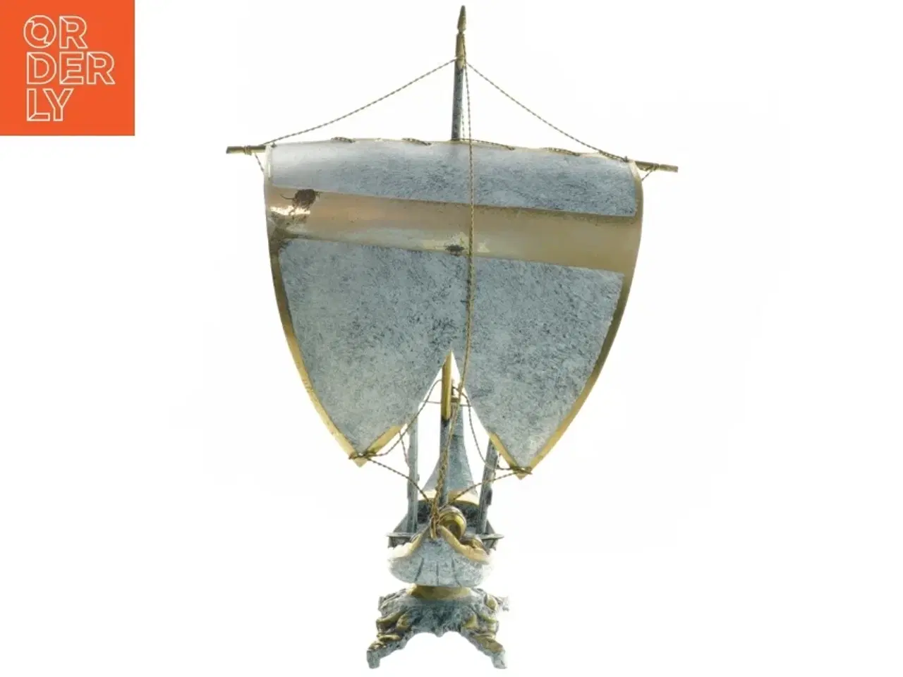 Billede 2 - Dekorativt sejlskib (str. 23,5x24,5 cm)