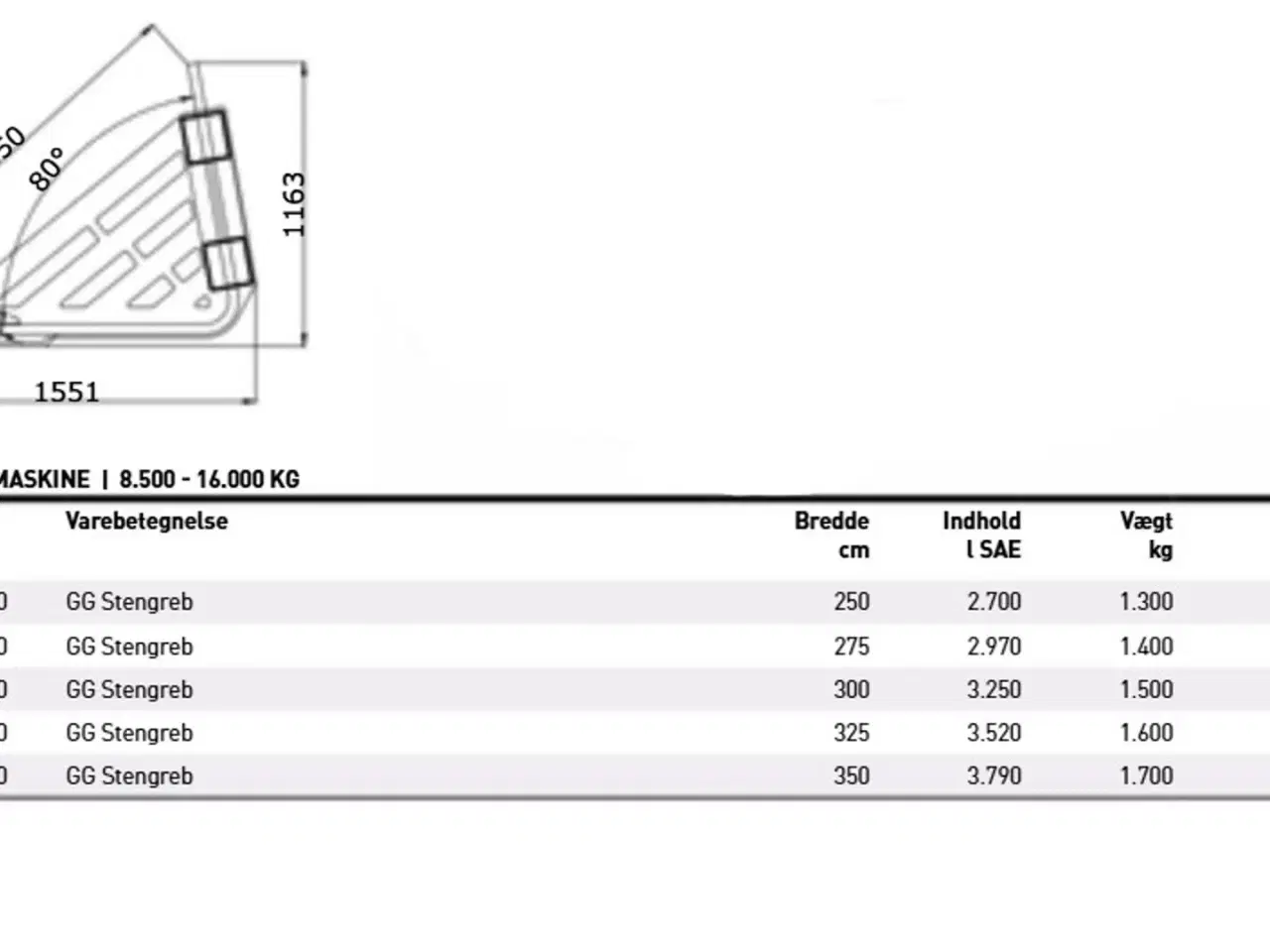 Billede 2 - JST GG Stengreb 250-350 cm.