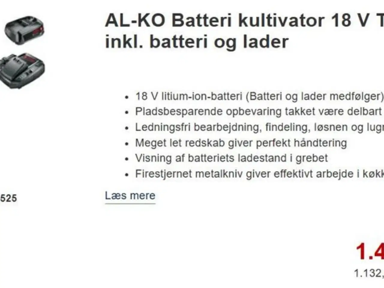 Billede 1 - Kultivator ny, brugt 1 gang 