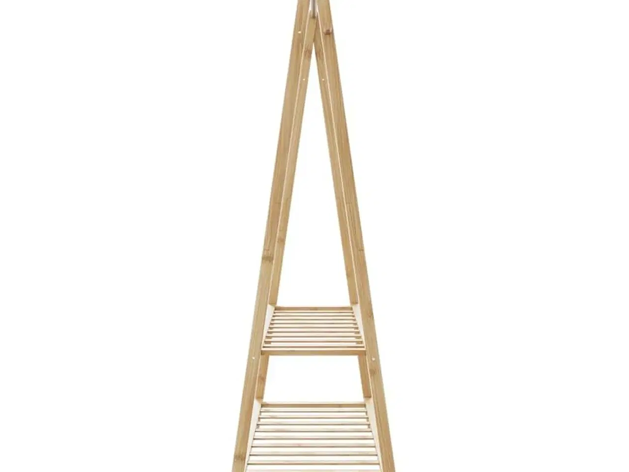Billede 5 - Tøjstativ med hylder 132x45,5x150,5 cm bambus