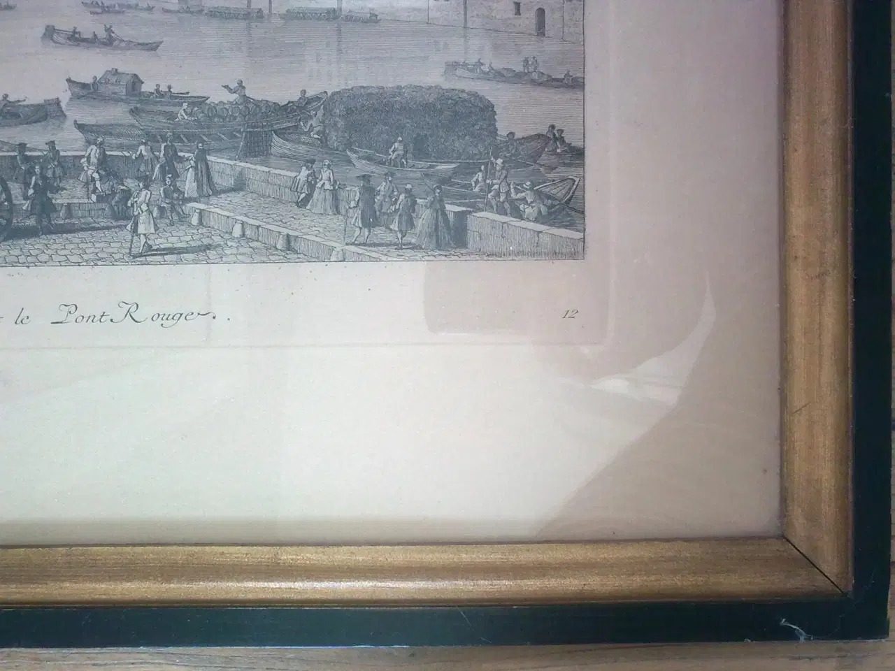 Billede 9 - Fransk kunst print på flet bakke