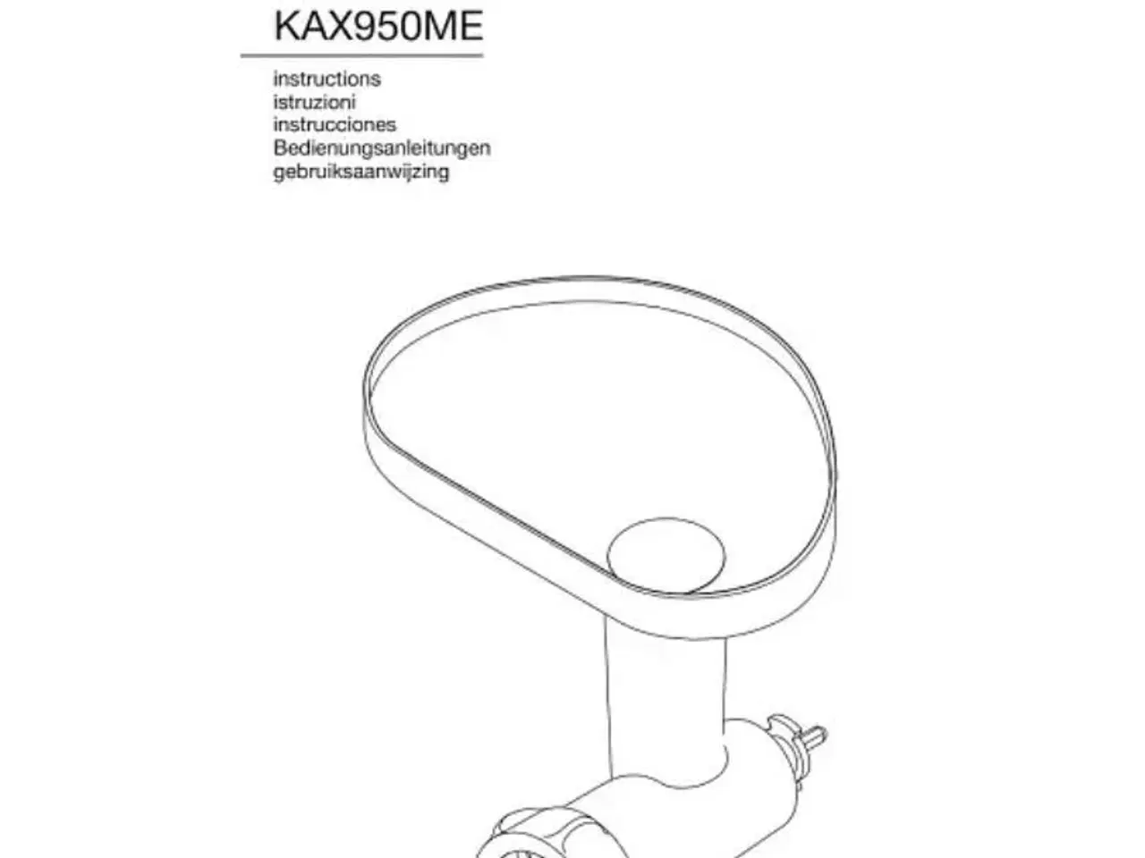 Billede 3 - Kenwood kødhakker KAX950ME