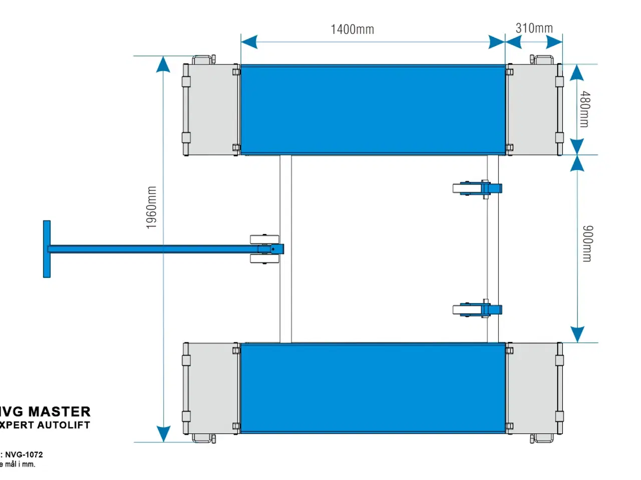 Billede 3 - Klargøringslift sakselift 3500 kg løftehøjde 950mm