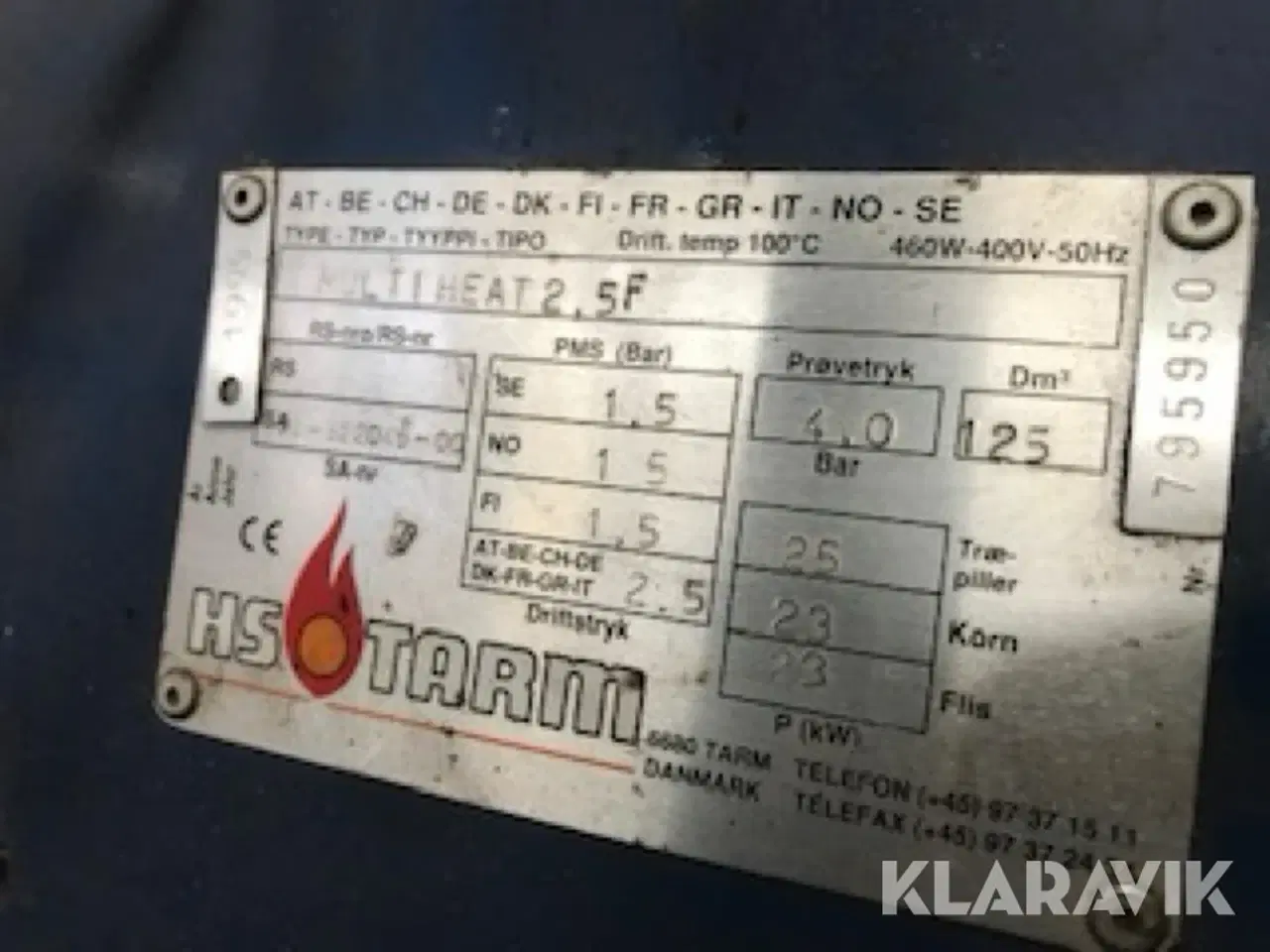 Billede 9 - Træ og pillefyr HS Multiheat 2.5 F