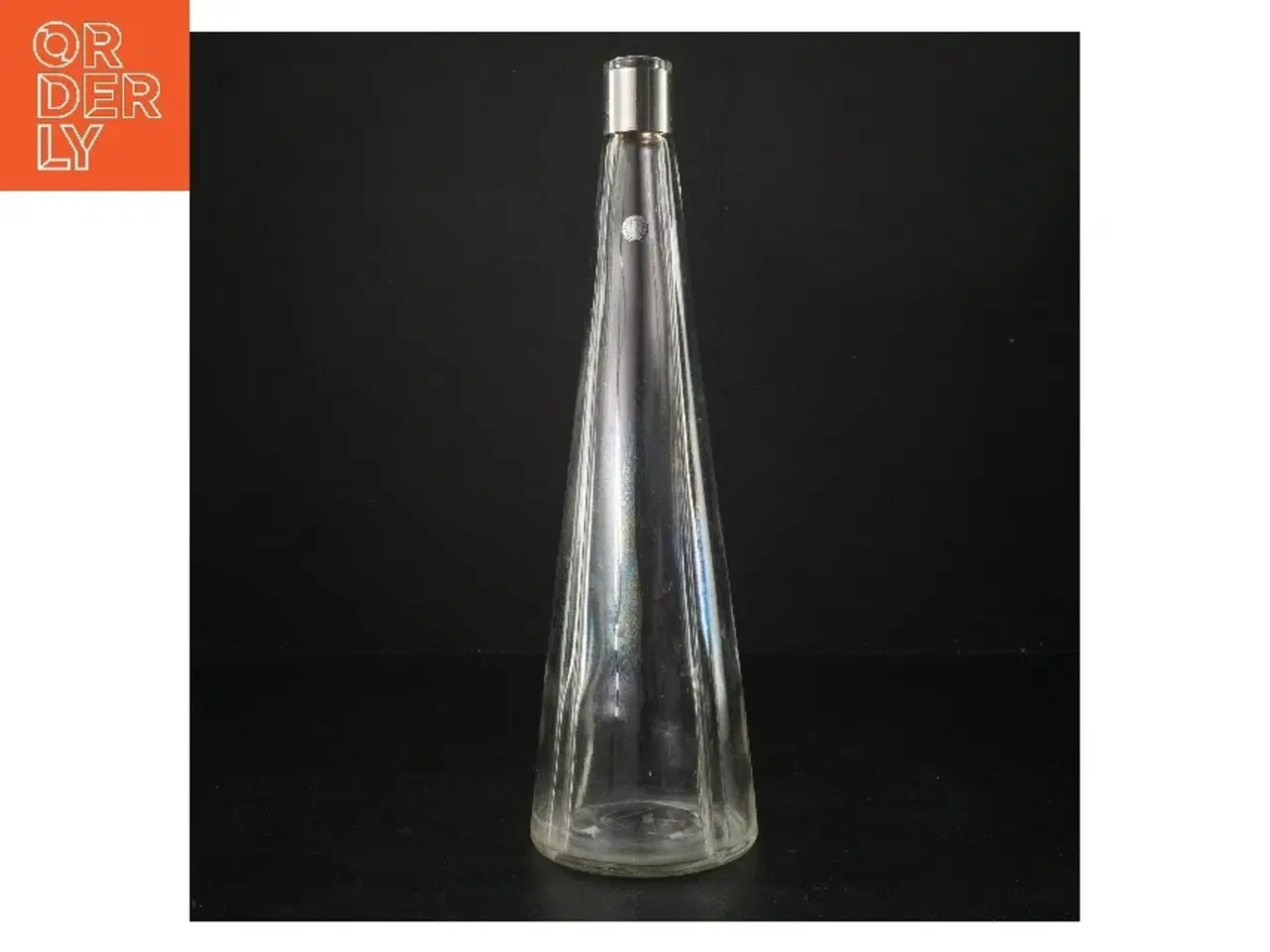 Billede 1 - Glasflaske med sølvtop fra Rosendahl (str. 34 cm)