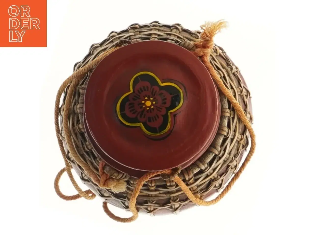 Billede 3 - Smuk og dekorativ gammel asiatisk risspand med låg. Beholder (str. 17 cm)