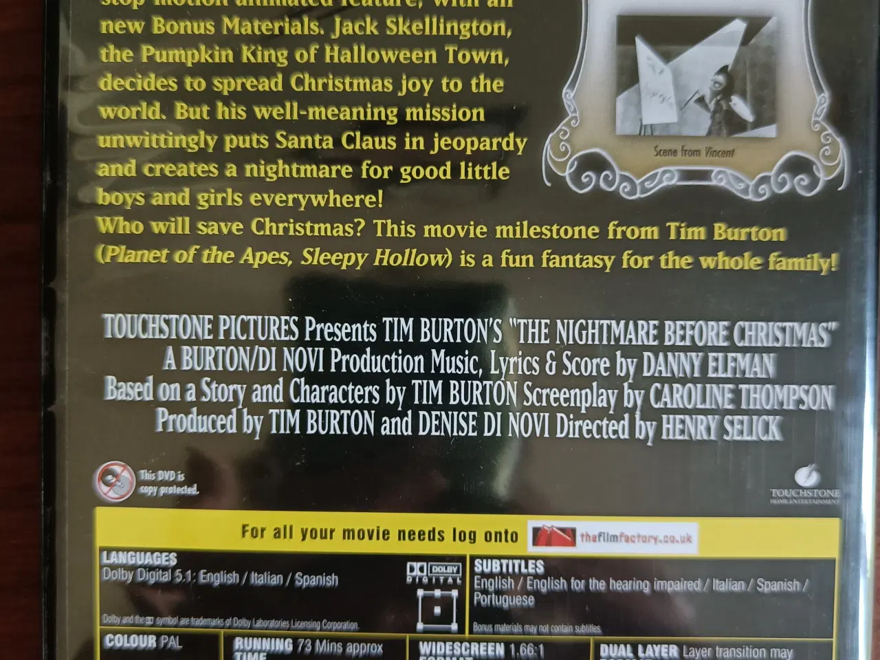 Billede 3 - DVD The Nightmare Before Christmas 