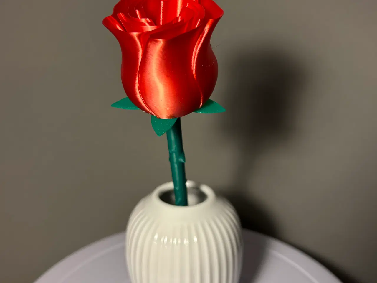 Billede 1 - Rose silke rød