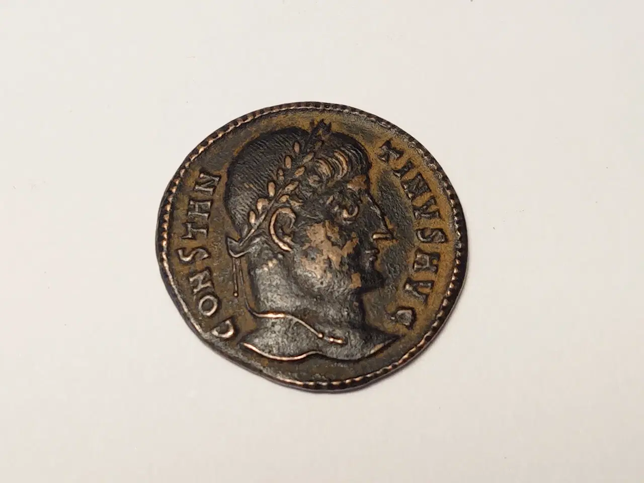 Billede 1 - Antik romersk mønt.Kejser Konstantin 310-337 e. Kr