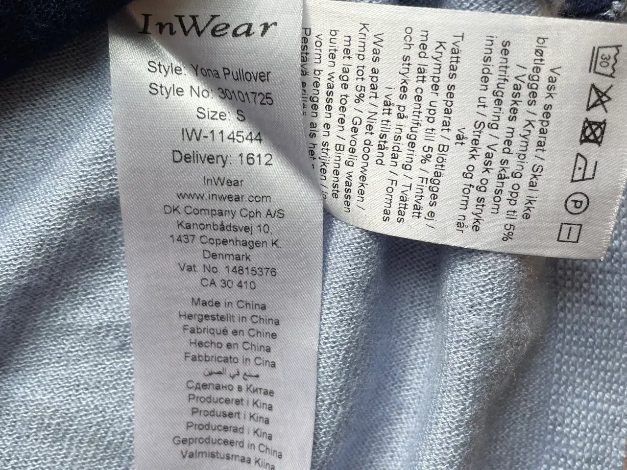 Billede 4 - Inwear strikbluse tofarvet