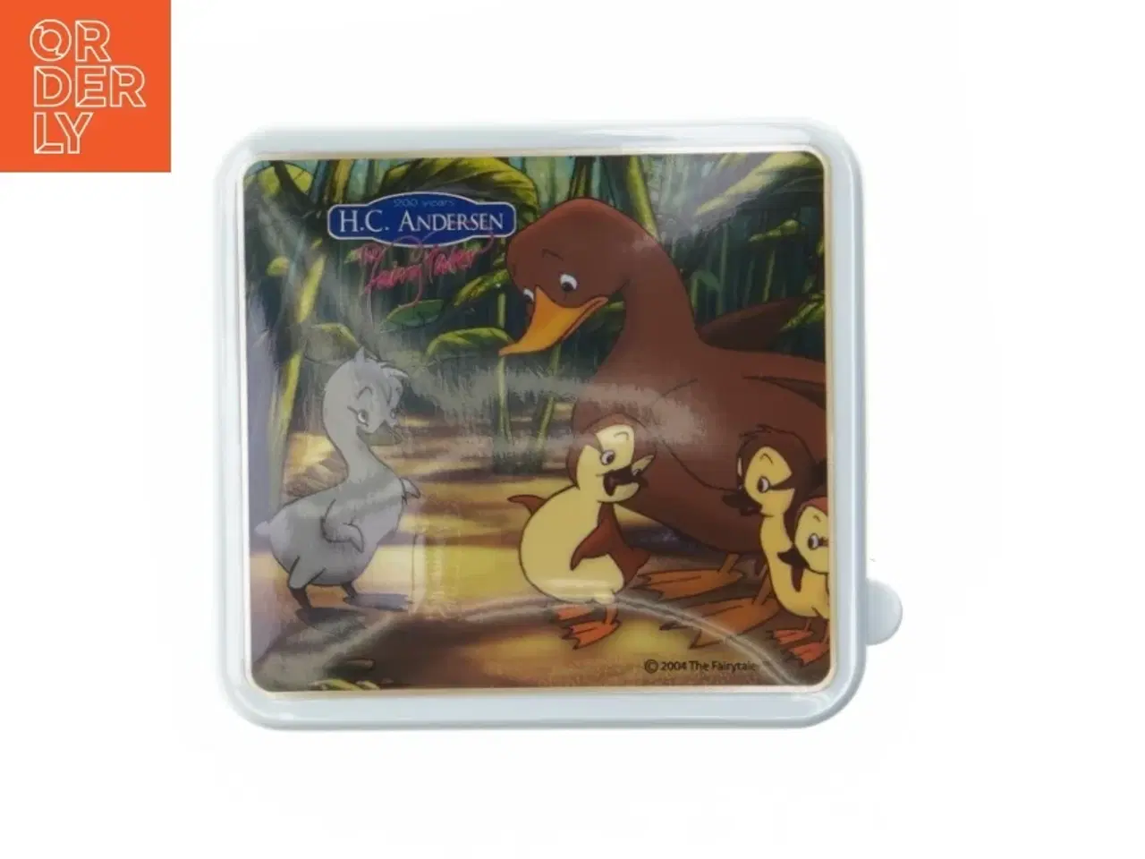 Billede 3 - Opbevaringsboks med HC Andersen motiv (str. 13,5x13 cm)