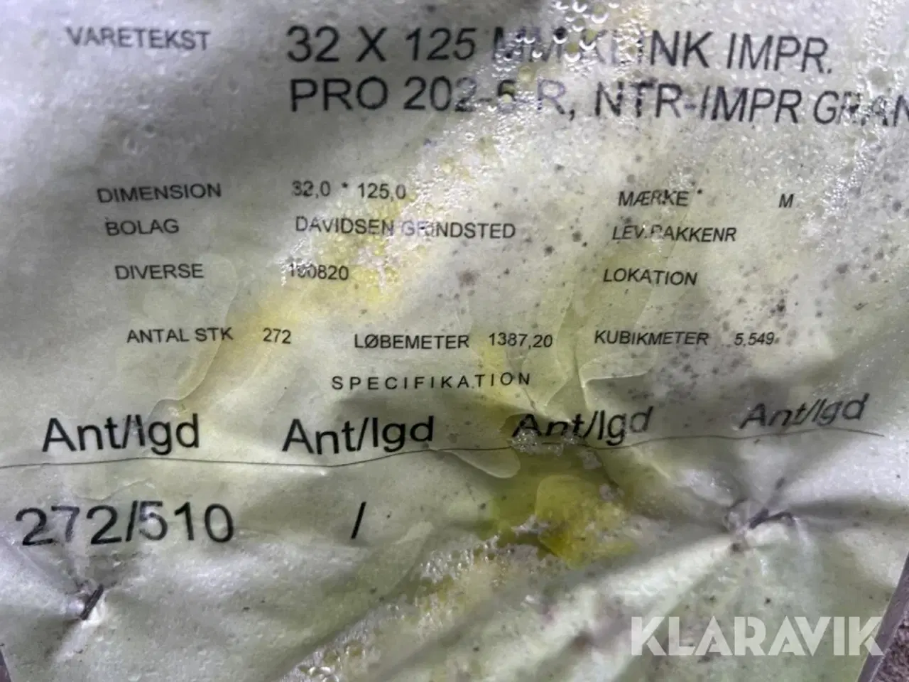 Billede 7 - Klinkbeklædning Pro Træ Imprægneret gran 1387 løbemeter