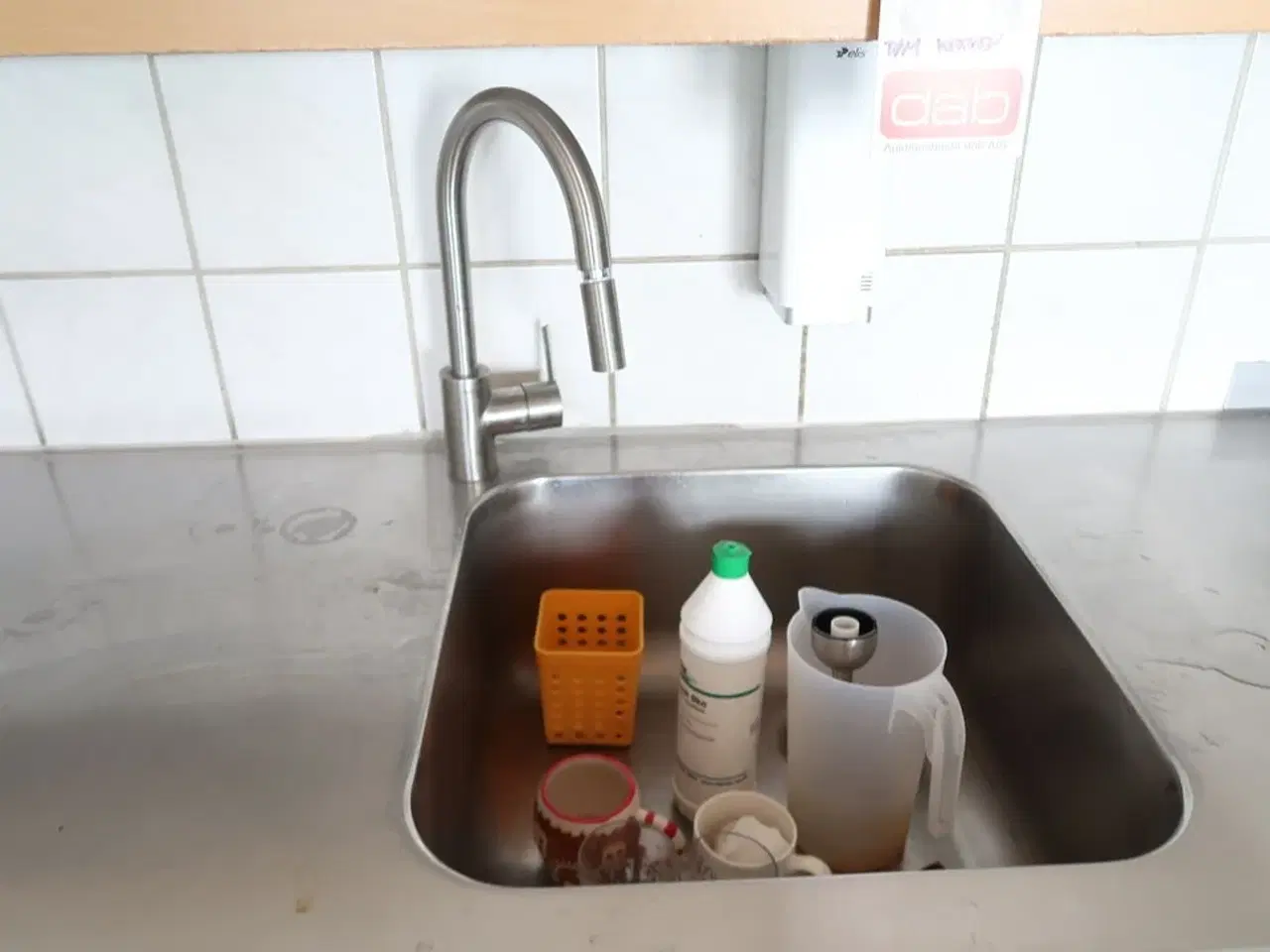 Billede 2 - Rustfri stålbord med vask