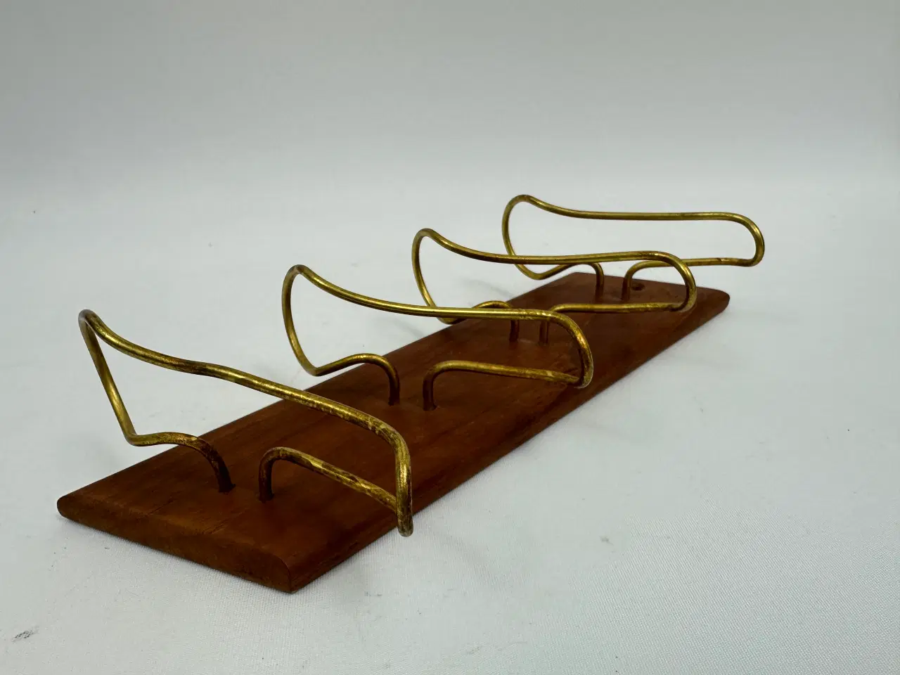 Billede 3 - Retro pibeholder i teak / messing
