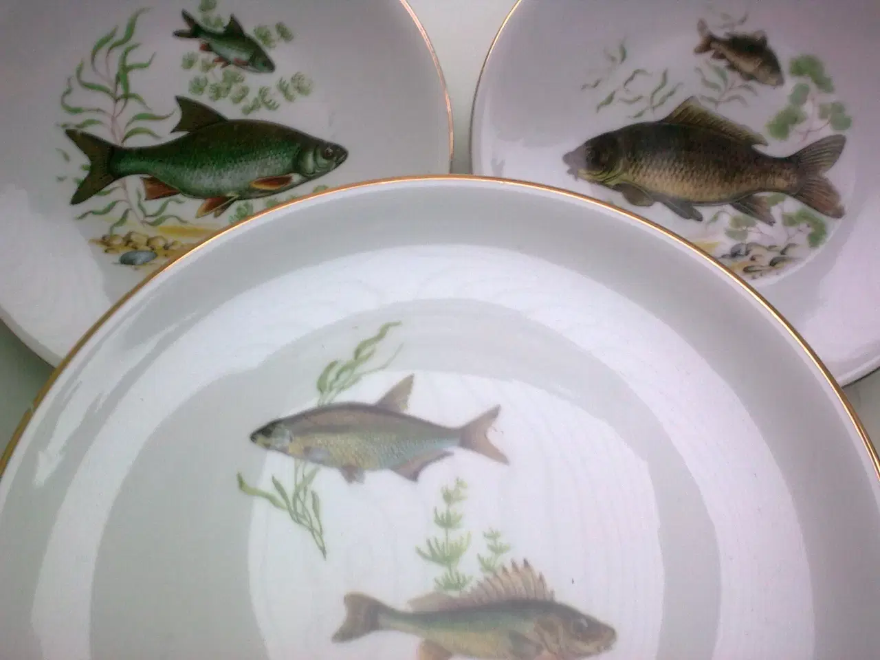 Billede 1 - Frokost fisk T2 sjov sild hygge tallerken sæt