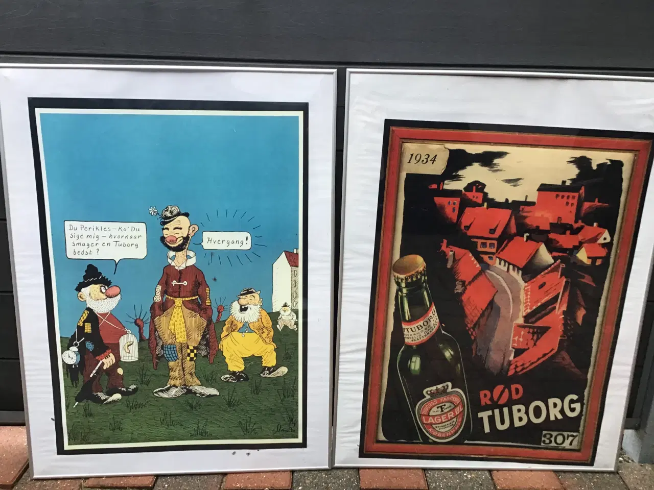 Billede 1 - Tuborg plakater i rammer