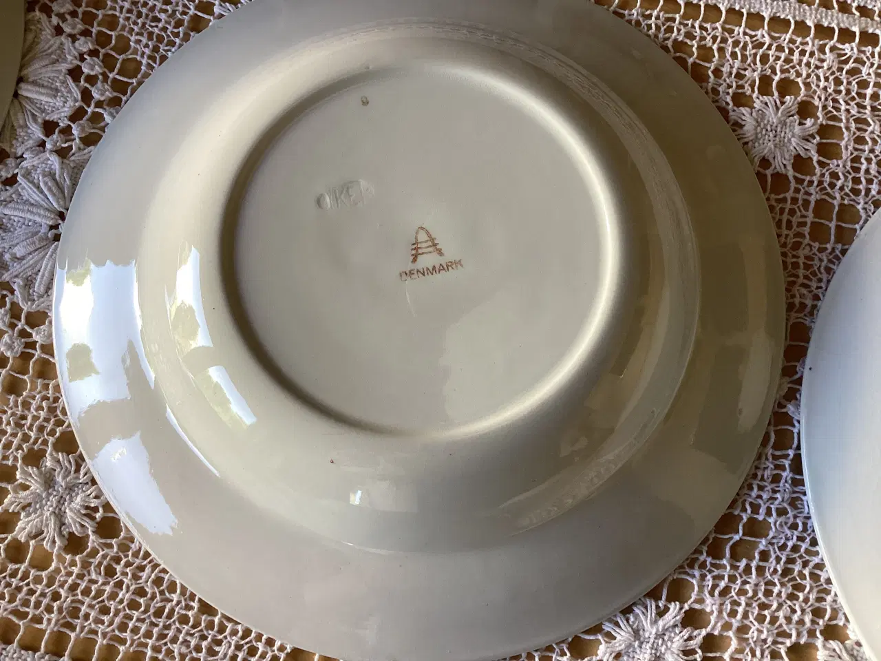Billede 4 - 6stk vintage dybe tallerkner blå drue 