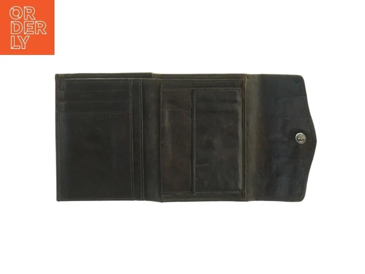 Billede 3 - Sort læderpung fra Belsac (str. 12,5 x 10 cm)
