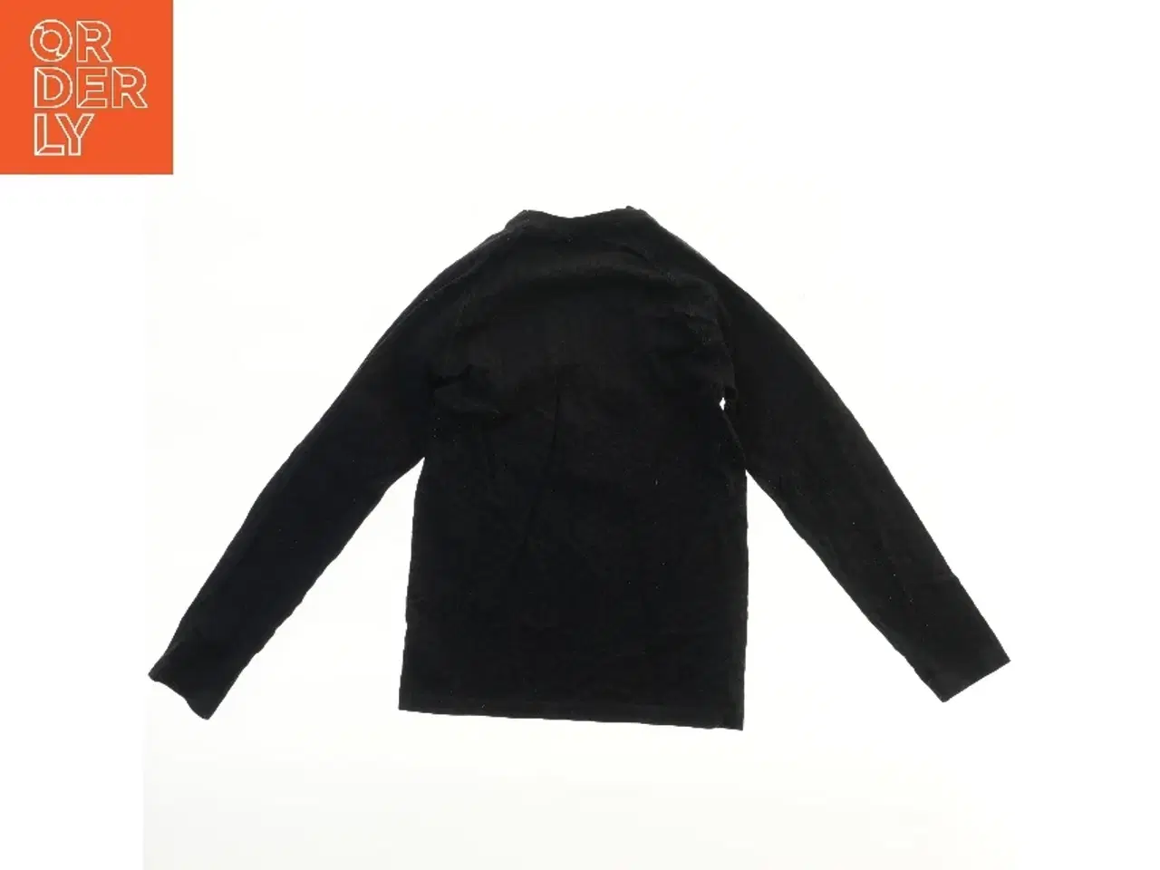 Billede 2 - Langærmet sort trøje (str. bryst 34 cm, længde 52 cm)