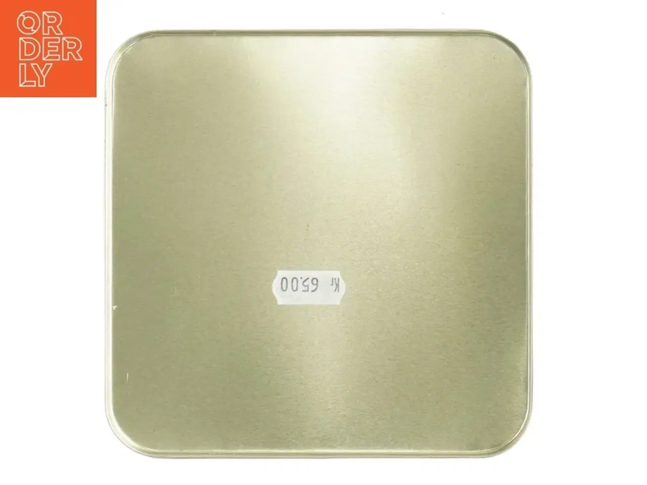 Billede 3 - Dekorativ metal kagedåse (str. 15 x 15 cm)