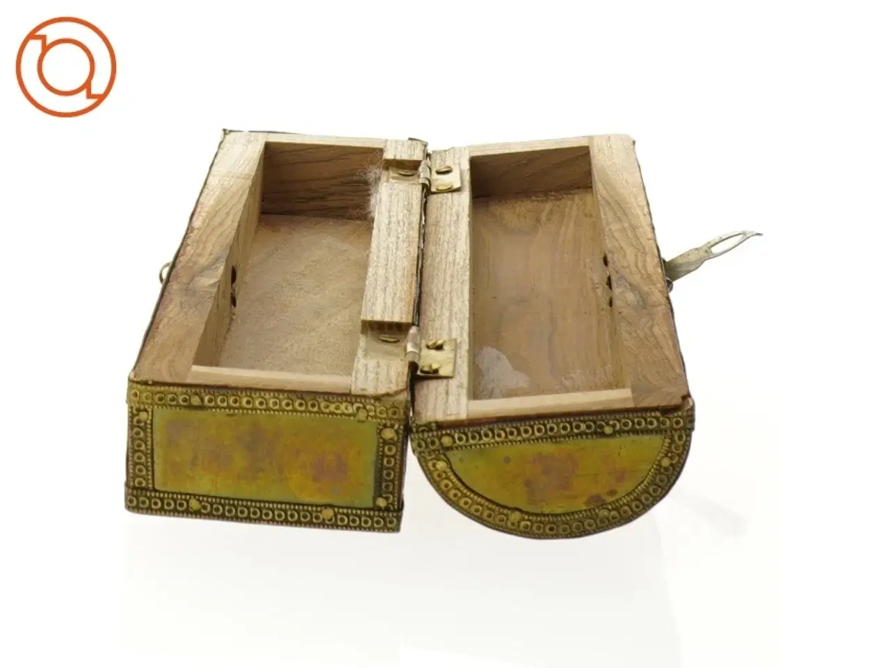 Billede 5 - Cigar æske Træ og Metal (str. 22 x 5 cm)