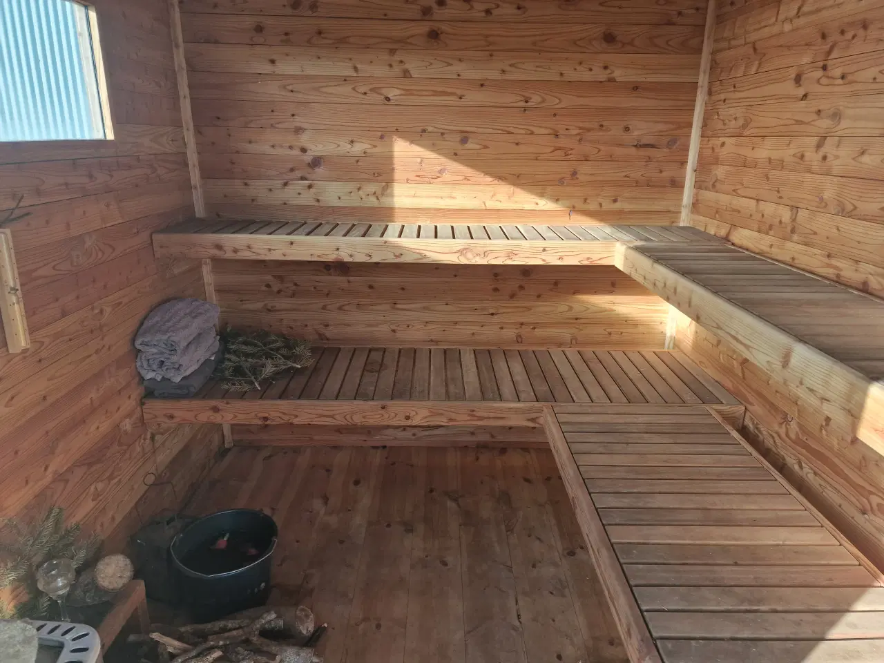 Billede 2 - Mobil sauna Hjemmebygget på gummivogn