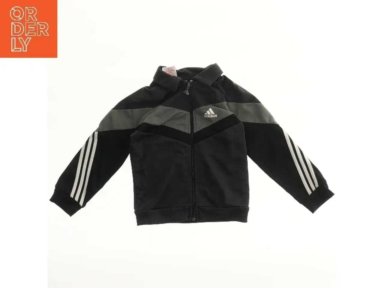 Billede 1 - Sort jakke med striber fra Adidas (str. 98)