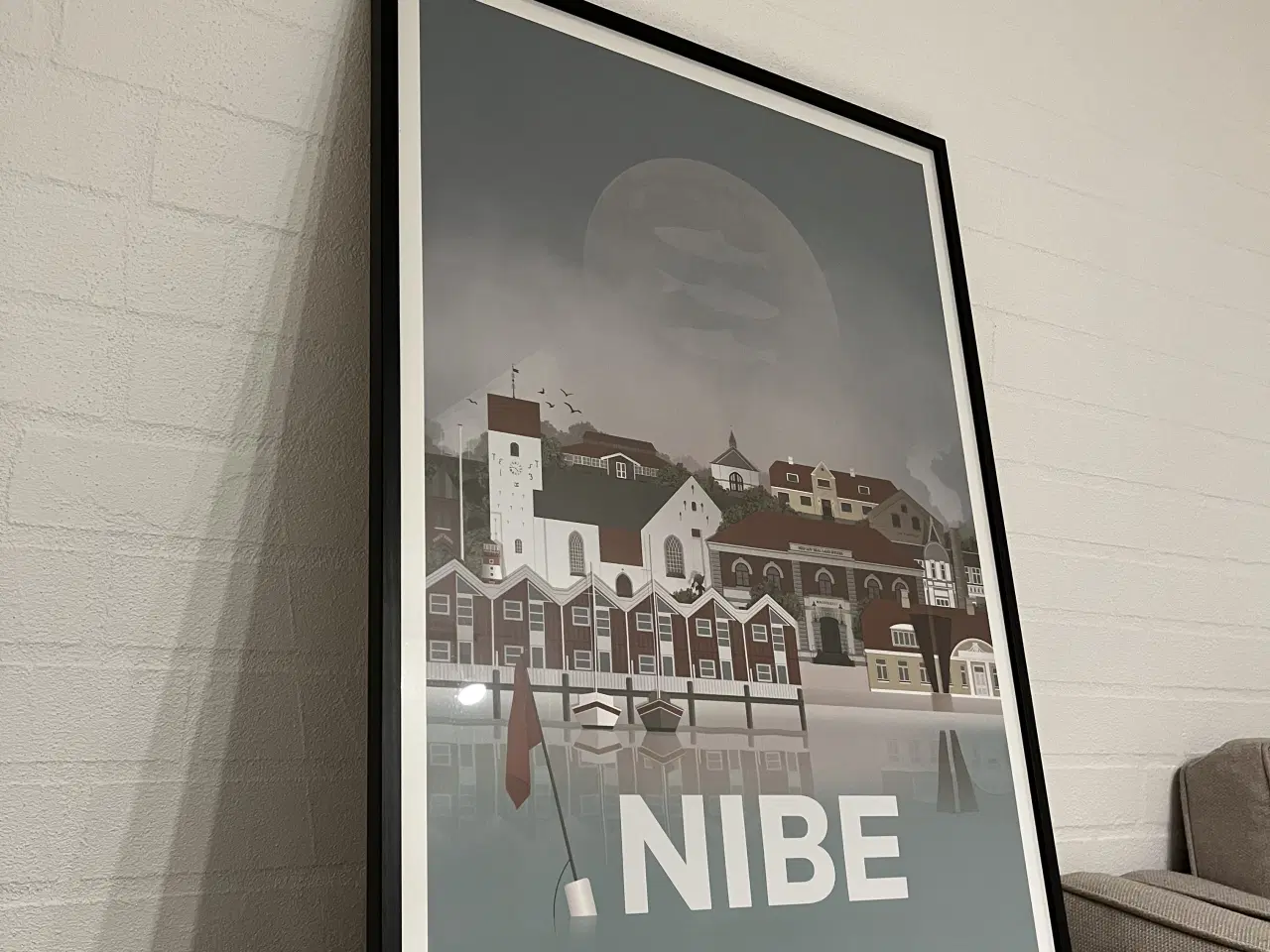 Billede 1 - Nibe billede i sort ramme