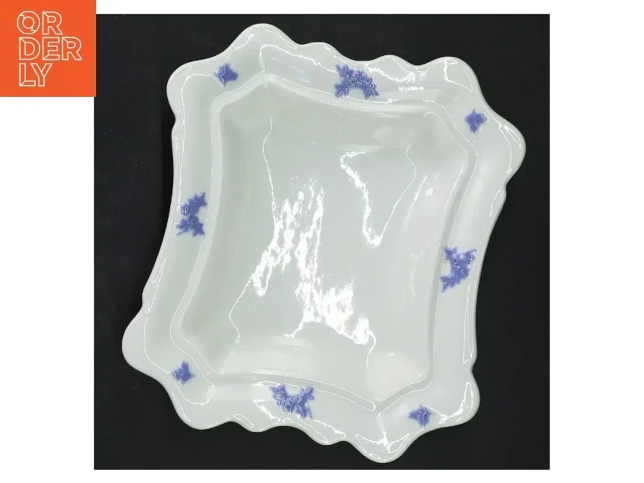 Billede 2 - Gustavberg Blå Blom skål (str. 19,5x17x3,5 cm)