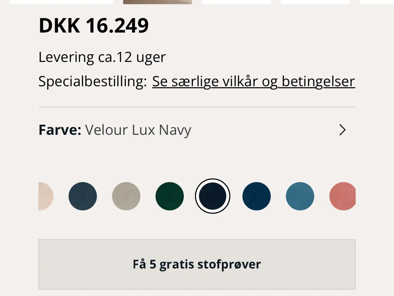 Billede 5 - Sofa i velour 