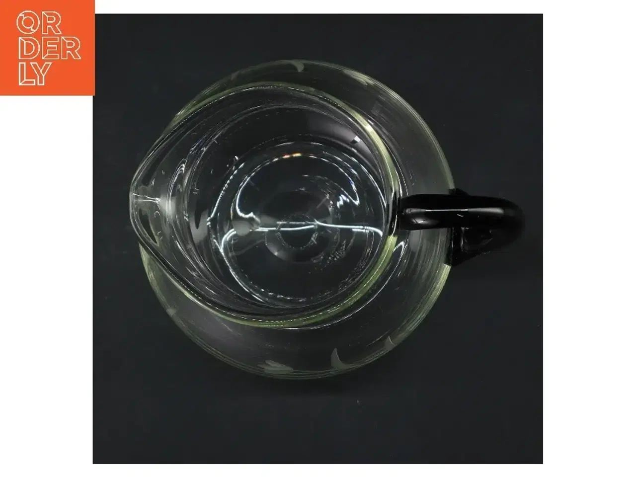 Billede 3 - Glaskande med blomstermotiv (str. 17 cm)