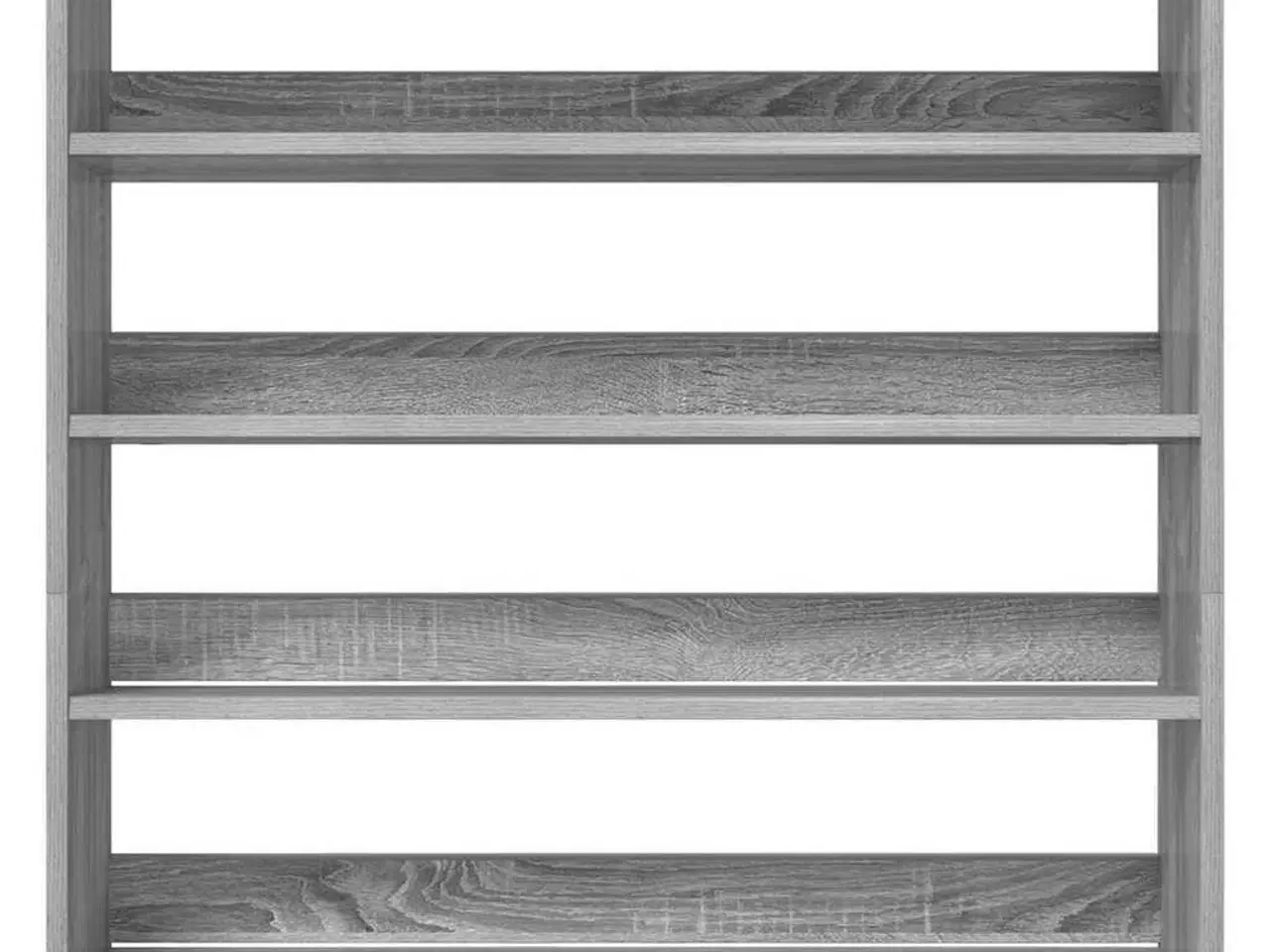 Billede 4 - Skoreol 80x25x81 cm konstrueret træ grå sonoma-eg