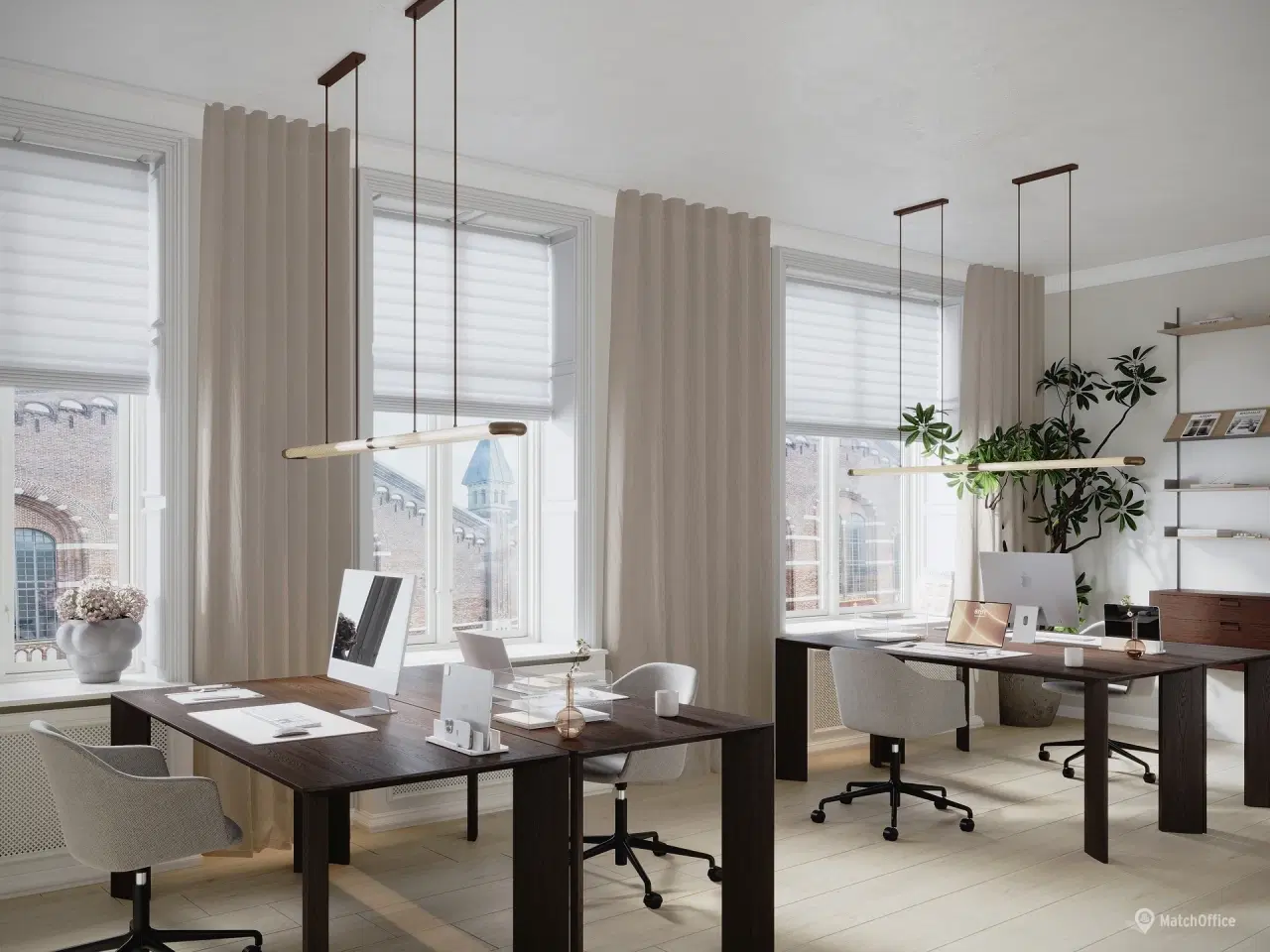 Billede 2 - Nyistandsat kontor i historisk ejendom i hjertet af København - lige ved Hovedbanegården