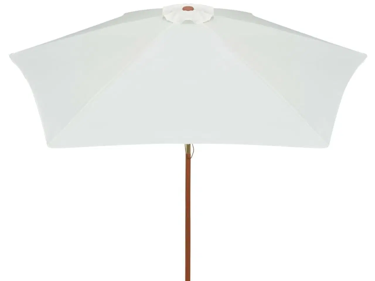 Billede 3 - Parasol 270x270 cm træstang cremehvid